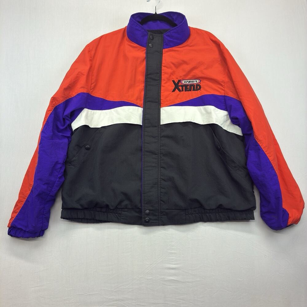 Vintage 90s Wynn’s Racing K-Products Men’s XL Colorblock Jacket USA